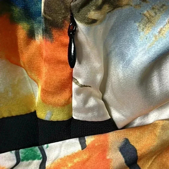 Daienkou Multicolor Short Sleeve Tie Waist Dress Size S - Picture 7 of 10